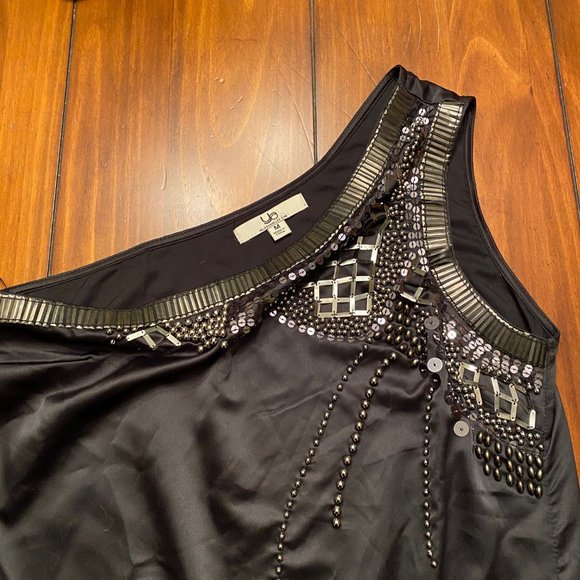 YA Los Angeles Metal Gray Sequin Dress - Picture 3 of 4